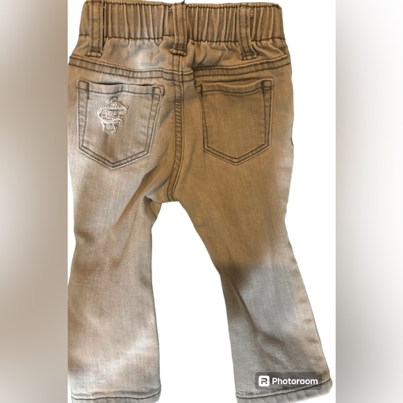 old navy gray wash denim adjustable waist karate skinny infant boys jeans - Picture 2 of 4